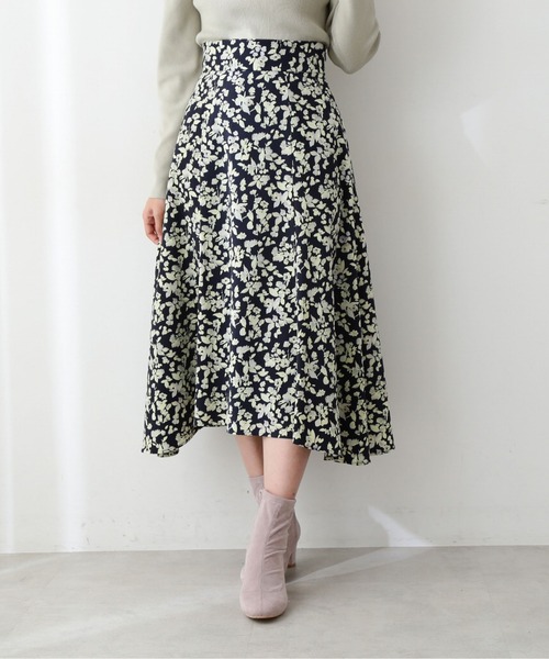 PROPORTION BODY DRESSING（プロポーションボディドレッシング）の「ぼかしフラワーイレヘムスカート / 1212120207（スカート・レディース・グレー/ネイビー/ベージュ・SMALL/MEDIUM）」の13枚目の写真