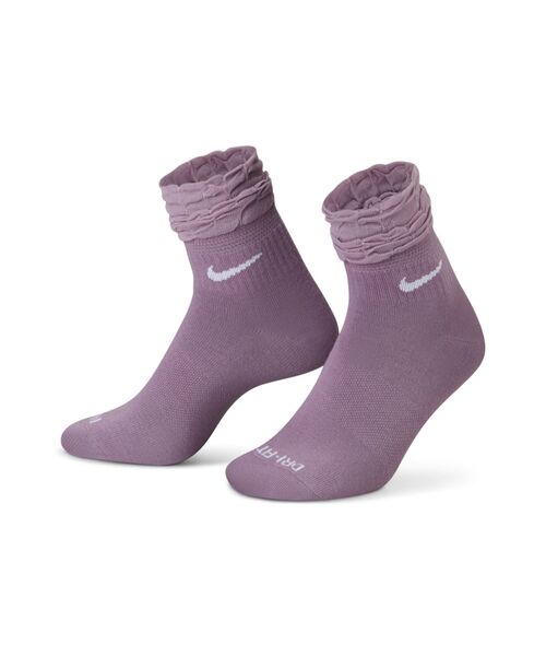 NIKE(ナイキ)の「ナイキ エブリデイ トレーニング アンクル ソックス / Nike Everyday Training Ankle Socks <21-27cm 展開>(ソックス/靴下・レディース・ブラック/パープル系その他2/ピンク系その他2/ホワイト・25-27/23-25/21-23/27-29)」の3枚目の写真