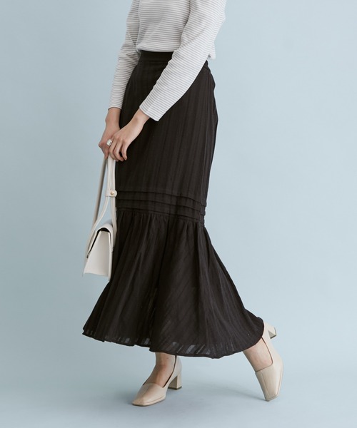 VIS（ビス）の「からみレースティアードスカート（スカート・レディース・ホワイト/ブラック・S/M）」の2枚目の写真