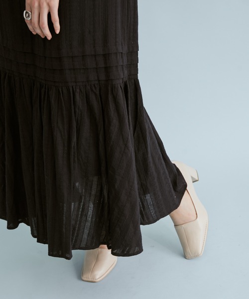 VIS（ビス）の「からみレースティアードスカート（スカート・レディース・ホワイト/ブラック・S/M）」の13枚目の写真