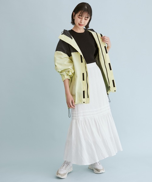 VIS（ビス）の「からみレースティアードスカート（スカート・レディース・ホワイト/ブラック・S/M）」の5枚目の写真