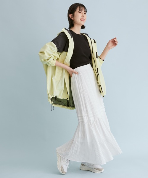 VIS（ビス）の「からみレースティアードスカート（スカート・レディース・ホワイト/ブラック・S/M）」の9枚目の写真