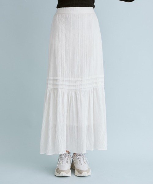 VIS（ビス）の「からみレースティアードスカート（スカート・レディース・ホワイト/ブラック・S/M）」の11枚目の写真
