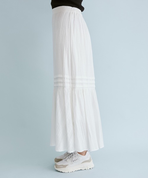 VIS（ビス）の「からみレースティアードスカート（スカート・レディース・ホワイト/ブラック・S/M）」の15枚目の写真