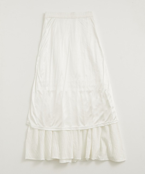 VIS（ビス）の「からみレースティアードスカート（スカート・レディース・ホワイト/ブラック・S/M）」の6枚目の写真