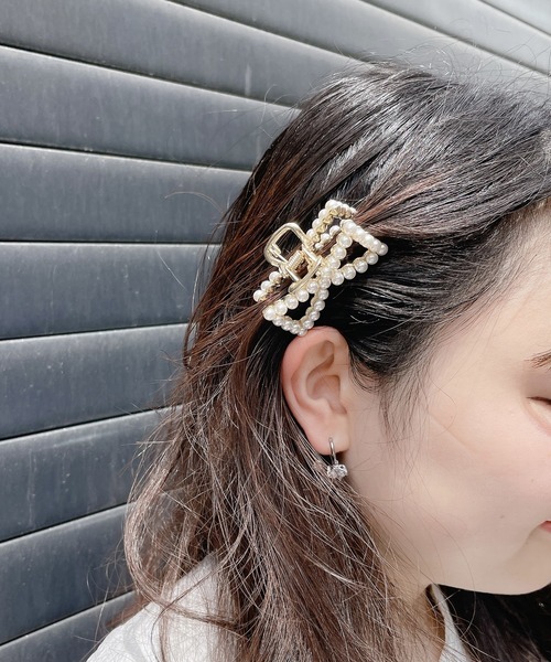 lilLilly(リルリリー)の「リボンへアクリップ(2個セット)(バレッタ/ヘアクリップ・レディース・ゴールド系その他/ゴールド系その他2・FREE)」の12枚目の写真