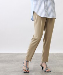 INDIVI | 【褒められパンツ/洗える】タックテーパードパンツ(その他パンツ)