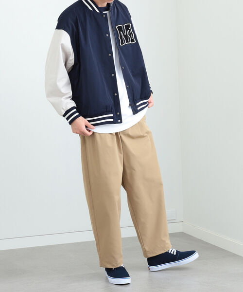 BEAMS HEART(ビームスハート)の「BEAMS HEART / ポリエステル コットン ビッグ スタジャン(スタジャン・メンズ・グレイッシュベージュ/ネイビー・SMALL/MEDIUM/LARGE)」の13枚目の写真