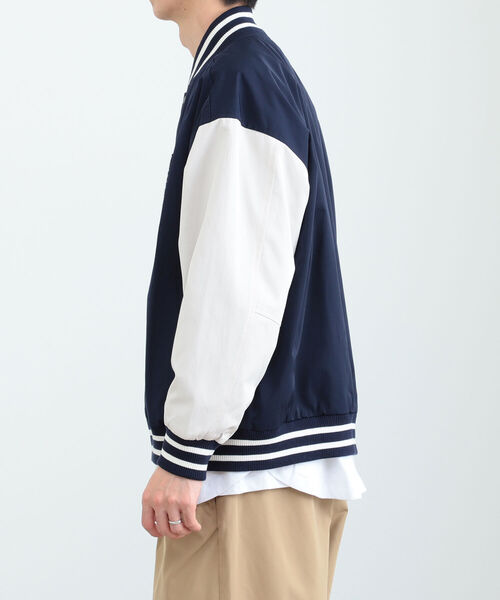 BEAMS HEART(ビームスハート)の「BEAMS HEART / ポリエステル コットン ビッグ スタジャン(スタジャン・メンズ・グレイッシュベージュ/ネイビー・SMALL/MEDIUM/LARGE)」の16枚目の写真