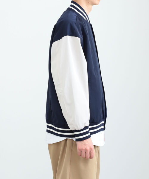 BEAMS HEART(ビームスハート)の「BEAMS HEART / ポリエステル コットン ビッグ スタジャン(スタジャン・メンズ・グレイッシュベージュ/ネイビー・SMALL/MEDIUM/LARGE)」の18枚目の写真