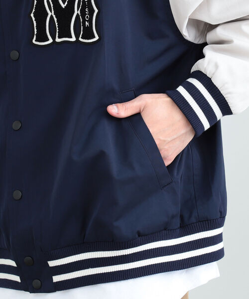 BEAMS HEART(ビームスハート)の「BEAMS HEART / ポリエステル コットン ビッグ スタジャン(スタジャン・メンズ・グレイッシュベージュ/ネイビー・SMALL/MEDIUM/LARGE)」の20枚目の写真