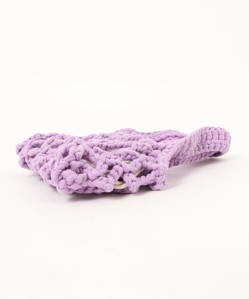 Opinion korean town(オピニオン コリアン タウン)の「Woven fabric mini bag(ハンドバッグ・レディース・パープル/イエロー/オレンジ/グリーン・FREE)」の8枚目の写真