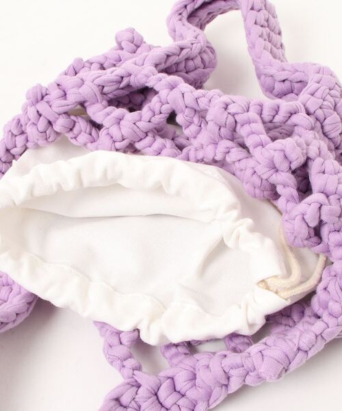 Opinion korean town(オピニオン コリアン タウン)の「Woven fabric mini bag(ハンドバッグ・レディース・パープル/イエロー/オレンジ/グリーン・FREE)」の9枚目の写真