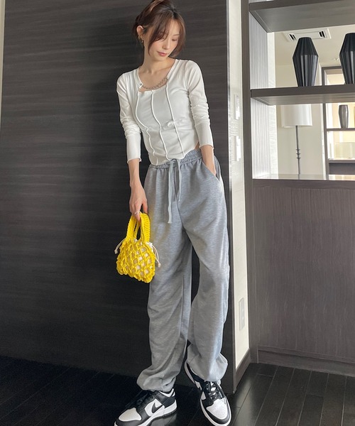 Opinion korean town(オピニオン コリアン タウン)の「Woven fabric mini bag(ハンドバッグ・レディース・パープル/イエロー/オレンジ/グリーン・FREE)」の18枚目の写真