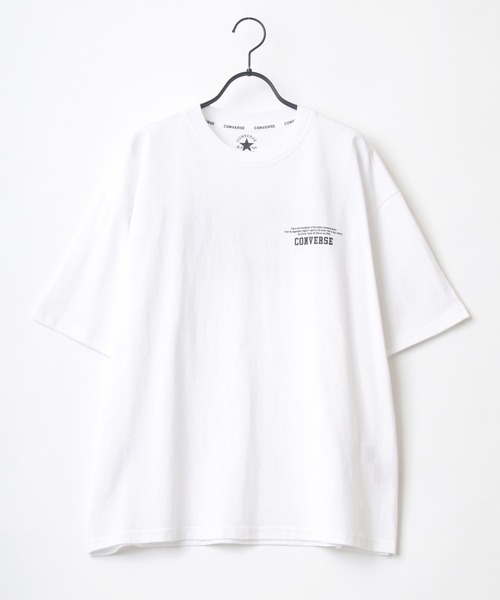 CONVERSE（コンバース）の「CONVERSE/コンバース ビッグシルエット バック刺繍 オールスター スニーカー イラスト フロント ワンポイント刺繍 Tシャツ（Tシャツ/カットソー・メンズ・ホワイト/ブラック/ブルー/グリーン/ホワイト系その他/ブラック系その他/ベージュ系その他/ブルー系その他・LL/M/L）」の12枚目の写真