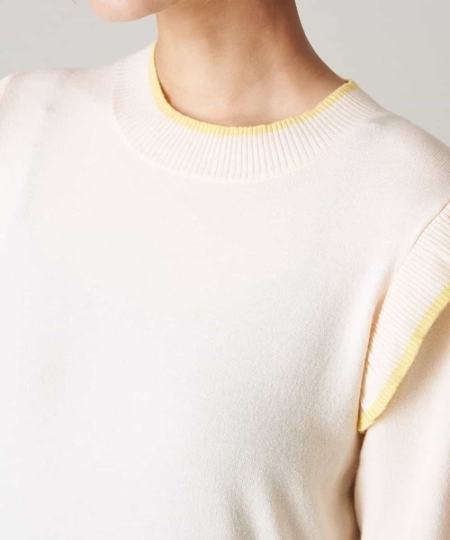 A de a.v.v（アードアー・ヴェ・ヴェ）の「肩ラッフルマーメイドニットワンピ―ス（ワンピース・レディース・ブラック/アイボリー/ライトピンク・39）」の11枚目の写真