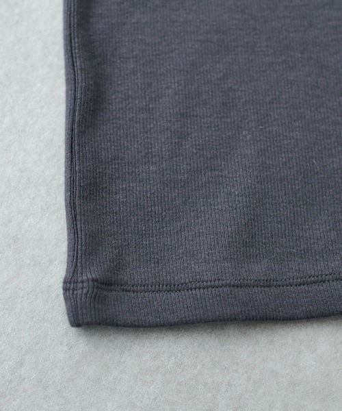 COLLAGE GALLARDAGALANTE（コラージュガリャルダガランテ）の「ジャケットとの相性がいい/シアー切替タンク/手洗い可（タンクトップ・レディース・ホワイト/チャコールグレー/ブラック/ベージュ/ライトグレー/ホワイト系その他/グレー・FREE）」の13枚目の写真