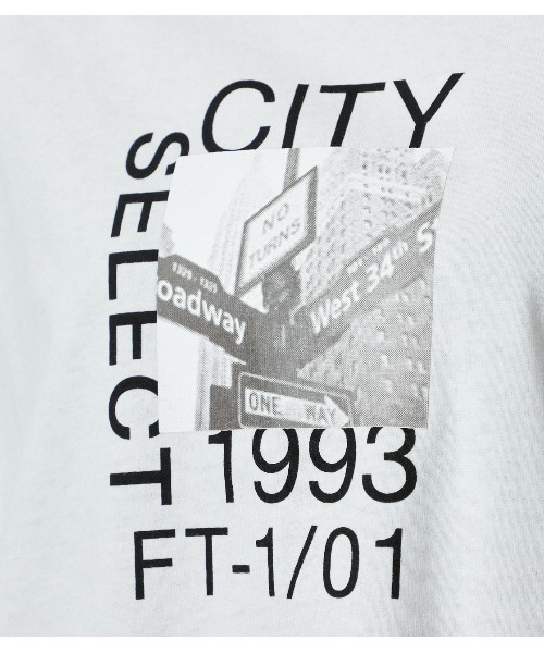 AZUL by moussy(アズールバイマウジー)の「CITY SELECT LONG SLEEVE TEE/シティーセレクトロングスリーブTシャツ(Tシャツ/カットソー・レディース・ライトベージュ/オフホワイト/ブラック・MEDIUM/SMALL)」の14枚目の写真