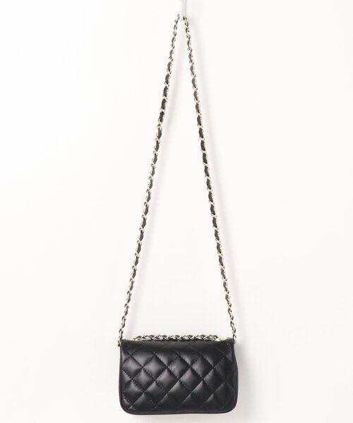 allureville（アルアバイル）の「キルティングチェーンショルダー（ショルダーバッグ・レディース・ブラック/ベージュ/ゴールド系その他・2）」の11枚目の写真