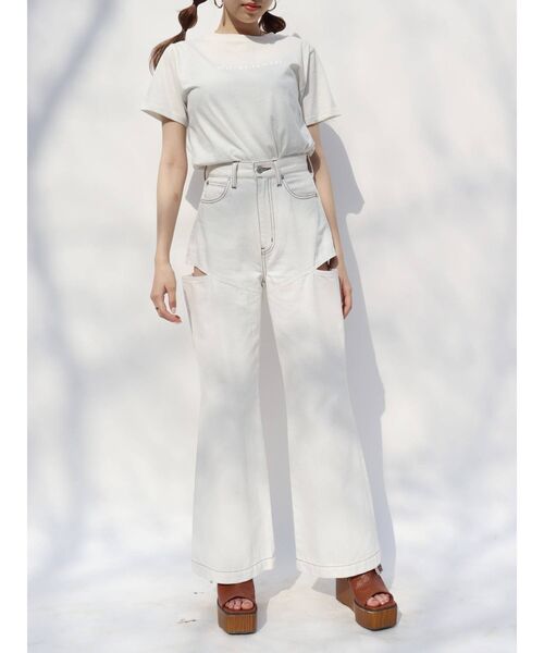 EVRIS（エヴリス）の「バックルウッドヒールサンダル（サンダル・レディース・ブラック/ブラウン/アイボリー・SMALL/MEDIUM/LARGE）」の10枚目の写真