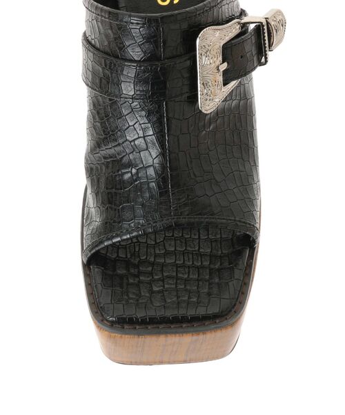 EVRIS（エヴリス）の「バックルウッドヒールサンダル（サンダル・レディース・ブラック/ブラウン/アイボリー・SMALL/MEDIUM/LARGE）」の19枚目の写真