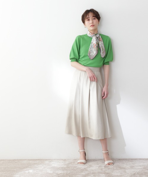 N.(N. Natural Beauty Basic)(エヌエヌナチュラルビューティーベーシック)の「【S Size Line】◆サイドタックフレアスカート(スカート・レディース・ナチュラル/ネイビー/イエロー・SMALL/MEDIUM)」の11枚目の写真