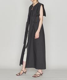 ASTRAET | ＜ASTRAET（アストラット）＞C/P ウエストドロー ノースリーブマキシワンピース†(ワンピース)