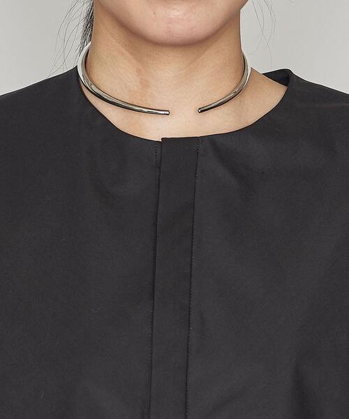 ASTRAET（アストラット）の「＜ASTRAET（アストラット）＞C/P ウエストドロー ノースリーブマキシワンピース†（ワンピース・レディース・ブラック/グレー・FREE）」の6枚目の写真