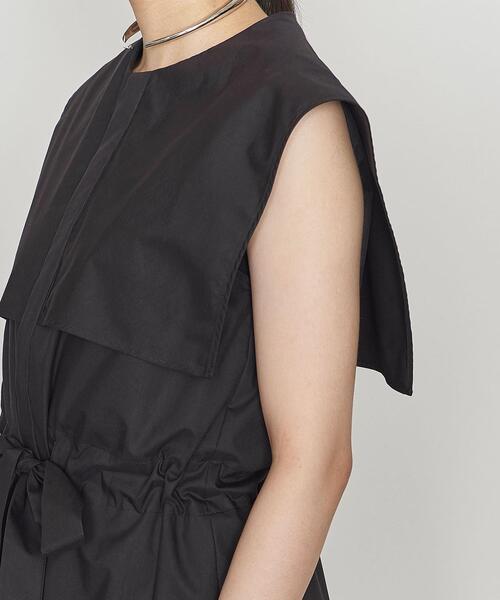 ASTRAET（アストラット）の「＜ASTRAET（アストラット）＞C/P ウエストドロー ノースリーブマキシワンピース†（ワンピース・レディース・ブラック/グレー・FREE）」の7枚目の写真