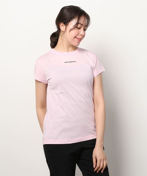 NEW BALANCE（ニューバランス）の「ニューバランス New Balance クルーショートスリーブTシャツ_（Tシャツ/カットソー・レディース・ブラック/ピンク/ホワイト・M/S/XL/L）」の3枚目の写真