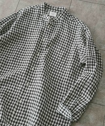 URBAN RESEARCH DOORS | リネンバンドカラーシャツ(シャツ/ブラウス)