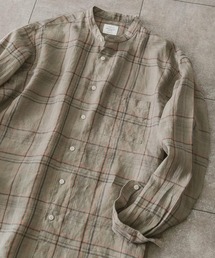 URBAN RESEARCH DOORS | リネンバンドカラーシャツ(シャツ/ブラウス)