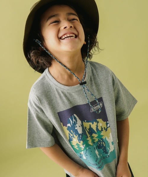 COLEMAN（コールマン）の「【Coleman(コールマン)】別注ヤマプリントTシャツ（KIDS)（Tシャツ/カットソー・キッズ・ブラウン/グレー/オフホワイト・110cm/100cm/120cm/130cm/140cm）」の2枚目の写真