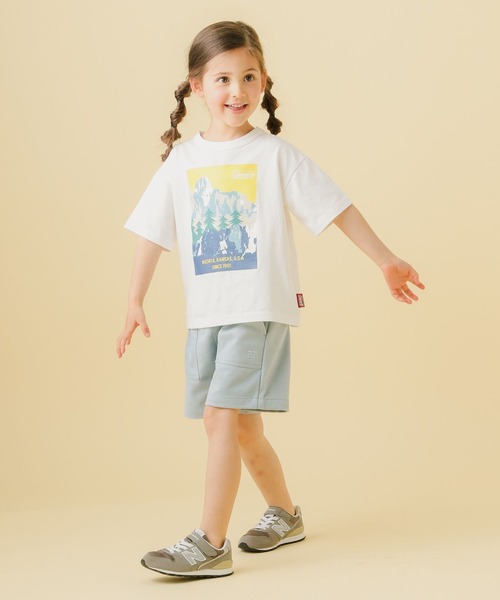 COLEMAN（コールマン）の「【Coleman(コールマン)】別注ヤマプリントTシャツ（KIDS)（Tシャツ/カットソー・キッズ・ブラウン/グレー/オフホワイト・110cm/100cm/120cm/130cm/140cm）」の5枚目の写真