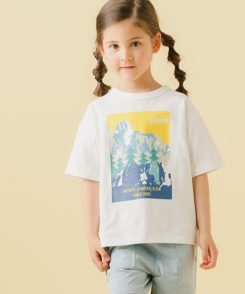 COLEMAN（コールマン）の「【Coleman(コールマン)】別注ヤマプリントTシャツ（KIDS)（Tシャツ/カットソー・キッズ・ブラウン/グレー/オフホワイト・110cm/100cm/120cm/130cm/140cm）」の6枚目の写真
