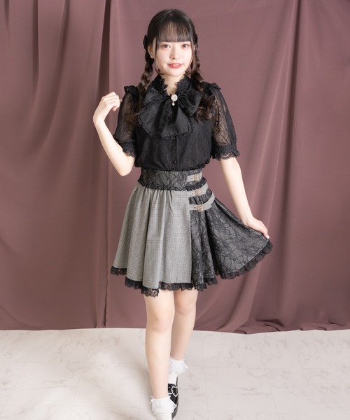 ROJITA（ロジータ）の「サイドレースラップフレアスカート（スカート