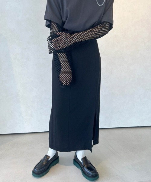 Birthday room（バースデイルーム）の「スリットスカート（スカート・レディース・ブラック/パープル/ピンク/ライム/オレンジ・FREE）」の6枚目の写真