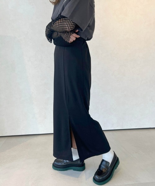 Birthday room（バースデイルーム）の「スリットスカート（スカート・レディース・ブラック/パープル/ピンク/ライム/オレンジ・FREE）」の16枚目の写真