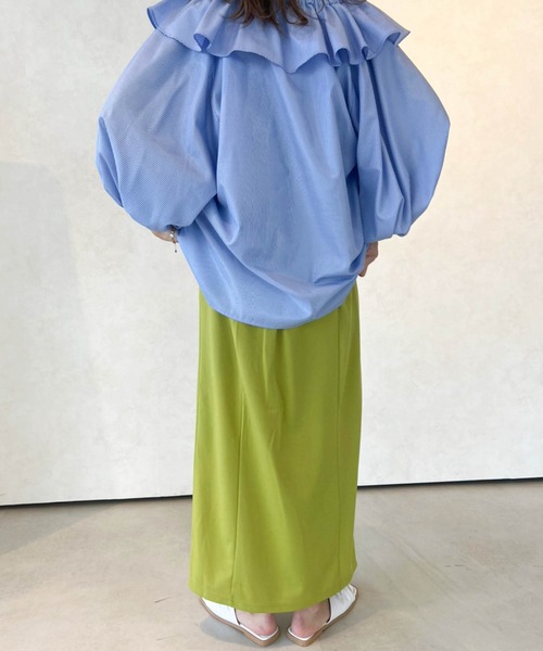 Birthday room（バースデイルーム）の「スリットスカート（スカート・レディース・ブラック/パープル/ピンク/ライム/オレンジ・FREE）」の8枚目の写真