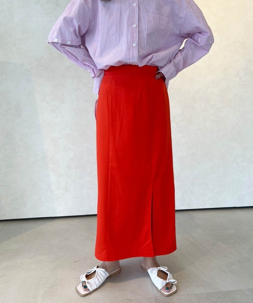 Birthday room（バースデイルーム）の「スリットスカート（スカート・レディース・ブラック/パープル/ピンク/ライム/オレンジ・FREE）」の10枚目の写真