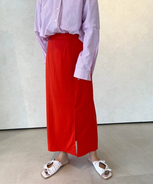 Birthday room（バースデイルーム）の「スリットスカート（スカート・レディース・ブラック/パープル/ピンク/ライム/オレンジ・FREE）」の18枚目の写真