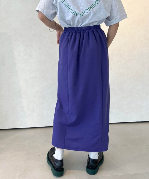 Birthday room（バースデイルーム）の「スリットスカート（スカート・レディース・ブラック/パープル/ピンク/ライム/オレンジ・FREE）」の7枚目の写真