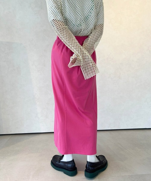 Birthday room（バースデイルーム）の「スリットスカート（スカート・レディース・ブラック/パープル/ピンク/ライム/オレンジ・FREE）」の15枚目の写真