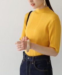 【HERCLOSET】WEB限定プチハイネックカラフルイレギュラーリブニット【新色追加】