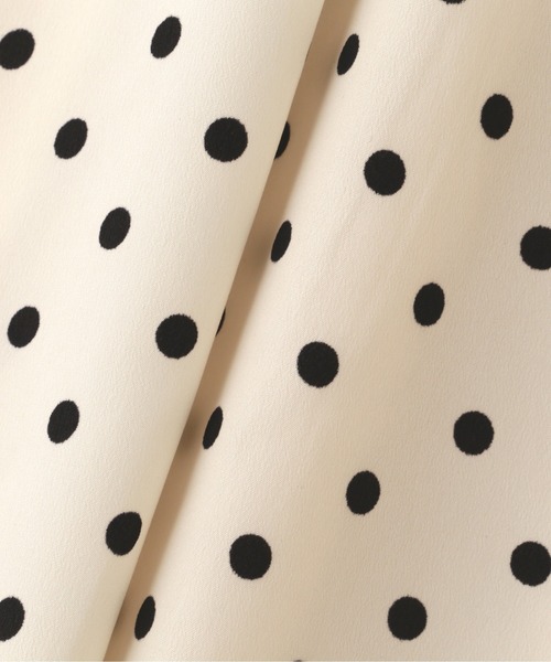 N.（N. Natural Beauty Basic）（エヌエヌナチュラルビューティーベーシック）の「ドットプリントサイドボタンスカート（スカート・レディース・ブラック系その他/ホワイト系その他・MEDIUM）」の14枚目の写真