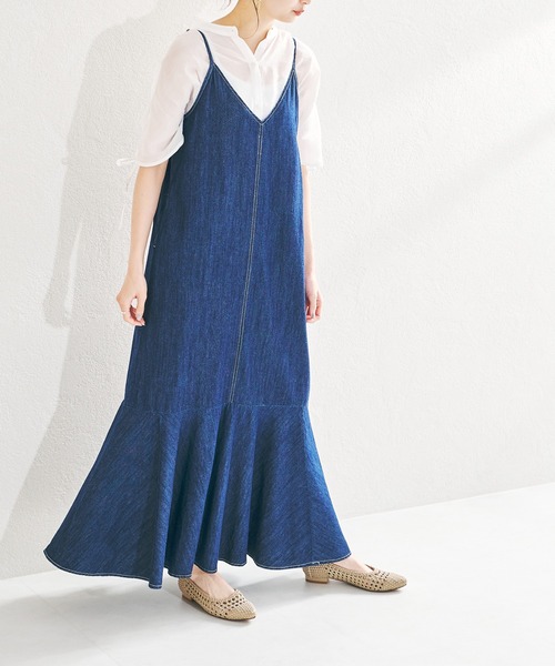 acro（アクロ）の「バンドカラーシースルードロストブラウス/AC1387（シャツ/ブラウス・レディース・ホワイト/ネイビー/イエロー・ﾌﾘ-）」の17枚目の写真