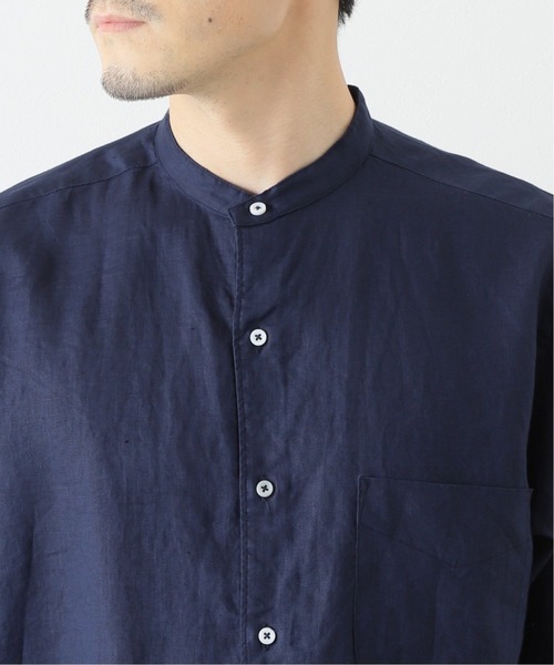 B.C STOCK（ベーセーストック）の「リネンSS（シャツ/ブラウス・メンズ・ホワイト/ネイビー/カーキ・MEDIUM/LARGE/SMALL）」の21枚目の写真
