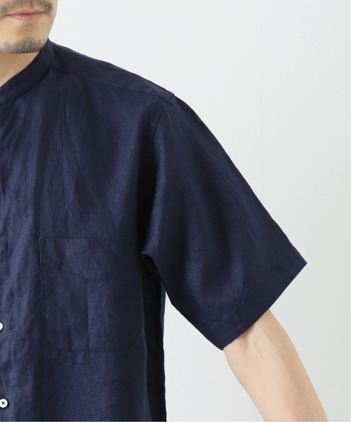 B.C STOCK（ベーセーストック）の「リネンSS（シャツ/ブラウス・メンズ・ホワイト/ネイビー/カーキ・MEDIUM/LARGE/SMALL）」の19枚目の写真