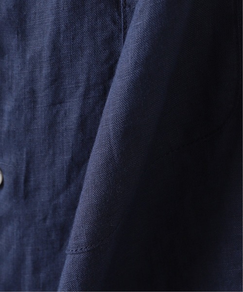 B.C STOCK（ベーセーストック）の「リネンSS（シャツ/ブラウス・メンズ・ホワイト/ネイビー/カーキ・MEDIUM/LARGE/SMALL）」の7枚目の写真