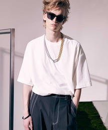 《ユニセックスアイテム》ECILプレーティングプライムオーバークルーネックTシャツ【MAISON SPECIAL/メゾンスペシャル】